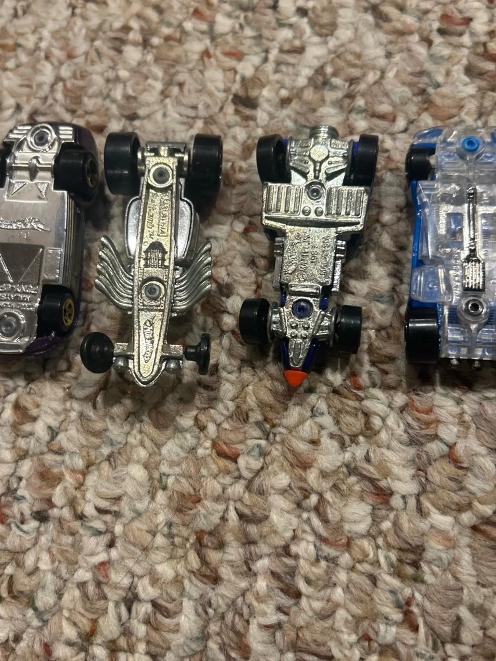 Kids Toy Car Set - Blue and Silver Die-Cast Racer